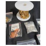 Jewelry Making Lot with Aanraku Glass Bails, Glass Cabochons, Beads, and Findings