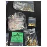 Assorted Stained Glass Jewelry Making Bails, Hardware, and Findings in Storage Case