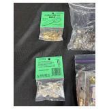 Collection of Stained Glass Bails, Jewelry Making, and Metal Hardware Assortment