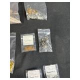 Collection of Stained Glass Bails, Jewelry Making, and Metal Hardware Assortment