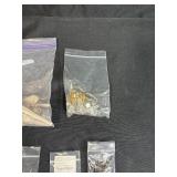 Collection of Stained Glass Bails, Jewelry Making, and Metal Hardware Assortment