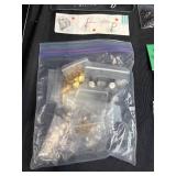 Jewelry Making and Supplies Lot with Storage Box and ImpressArt Tool