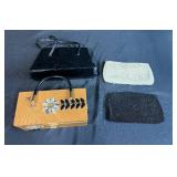 Vintage Handbag and Clutch Purse Collection with Beaded and Wooden Designs - Set of 4