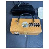 Vintage Handbag and Clutch Purse Collection with Beaded and Wooden Designs - Set of 4