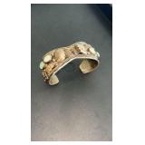 Sterling Silver and Opal Native watch Cuff