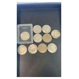 Kennedy Clad and half dollar coins!