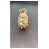 Sterling Silver and Opal Native watch Cuff