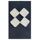 Rare Vintage Suns of Liberty 4-.25 Ozt Fine silver bars!