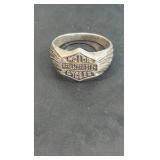 Harley Davidson Sterling Ring size 11 8 grams