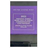 Silver Dollar Purple Heart US Mint 2022 commemorative coin program