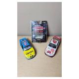Racing Champions Mint Die Cast Collectibles including 1937 Ford Convertible, Cheerios #43 Pontiac, and Target #41 Dodge