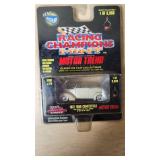 Racing Champions Mint Die Cast Collectibles including 1937 Ford Convertible, Cheerios #43 Pontiac, and Target #41 Dodge