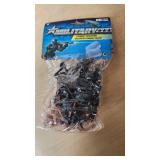 Military toy soldier figures in bags