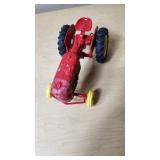 Ertl Blue Metal Trailer and Red Massey-Harris Toy Tractor