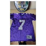 Minnesota Vikings Randall Cunningham Starter Jersey and Packers Clock