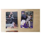 Lot of 9 Baseball and Basketball Cards Featuring Eric Chavez, Tim Hudson, and DeMarcus Cousins and Kirby Puckett Wheaties Box