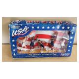 Starting Lineup 1996 Edition USA Basketball Action Figures Set One of Two includes figures of John Stockton, Shaquille O