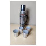 Stanley Thermos with Four Aluminum Cups