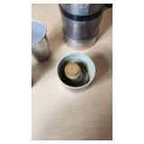 Stanley Thermos with Four Aluminum Cups