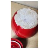 Apple-Shaped Ceramic Cookie Jar