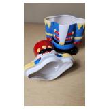 Nutcracker Shaped Ceramic Cookie Jar
