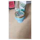 Avon Aftershave Decanter Collection Including Weather Or-Not, Pipe Shaped Bottle, and Decorative Powder Jar