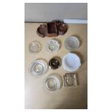 Lot of Souvenir and Glass Ashtrays Including Olentangy Caverns Piece