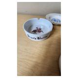 Lot of Vintage Ashtrays including Prince of Wales Guild, Space Opera Paris, and Bethlehem Management Club 1979