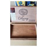 McFarlane Toys The Beatles George Harrison Figure and Padron Wooden Cigar Box