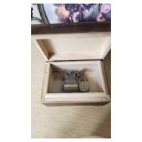 Tudor Rose Collection Round Candy Dish, Fine China Vase, and ornate floral picture frames