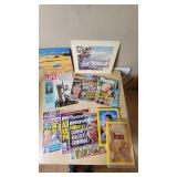 Collection of Magazines Including National Geographic, Life, and National Enquirer