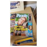 Collection of Magazines Including National Geographic, Life, and National Enquirer