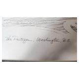 Framed Artwork and Prints including Babe Ruth Ty Cobb Lou Gehrig Tris Speaker Picture, Pentagon Drawing and Teamwork Poster