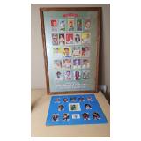 Lot of Baseball and Basketball Cards Featuring Legends and Original Timberwolves Cards Display