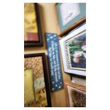 Framed Wall Art Collection Including Minnesota Print and Inspirational Quotes