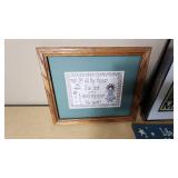 Framed Wall Art Collection Including Minnesota Print and Inspirational Quotes