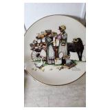 Norman Rockwell Limited Edition Collector Plates: "The Traveling Salesman" and "The Country Pedlar"