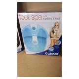 Lasko CoolColors Black Box Fan and Conair Foot Spa with Bubbles & Heat