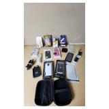 Samsung and Sony Electronics Lot including Galaxy Note5 S-View Flip Cover, Mophie Juice Pack, and Sony Earbuds