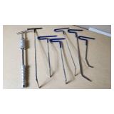 Paintless Dent Repair Tools Set including Slide Hammer, Various Rods, and Accessories