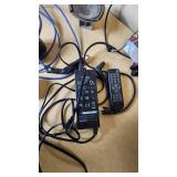 Security Camera, Power Supply, Remote Control, and Cables