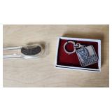 NRA Freedom Keychain and 40 Years Commemorative Pin