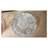 Pink and Clear Glass Bowls Lot