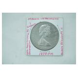 Ascension Island 1 Crown Coin. 25th Anniversary of the Coronation. St. Helena and Ascension 50 Pence Coin. 1978. PM