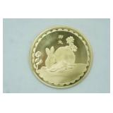 Gold-Plated Royal Mint of Malaysia Lunar Zodiac Coins 3ct (Gold-plated proof coins)