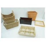 Wicker Storage Baskets and Waste Baskets