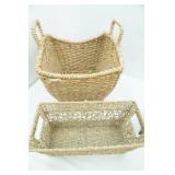 Wicker Storage Baskets and Waste Baskets