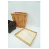Wicker Storage Baskets and Waste Baskets