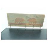 Wooden Shoe Rack, Decorative Coat Rack