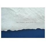 Wooden Gather Cutout Wall Decor; Jeneal Knapp 1994 Molded Paper Pulp Art. Framed 2ct